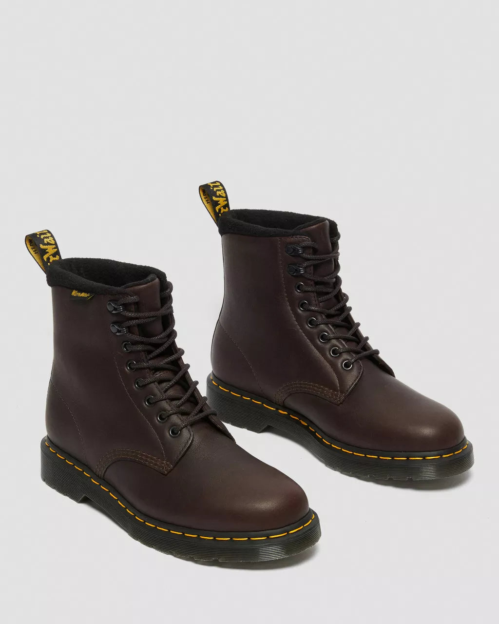 DR. MARTENS - Bottines PASCAL VALOR WP - Marron foncé