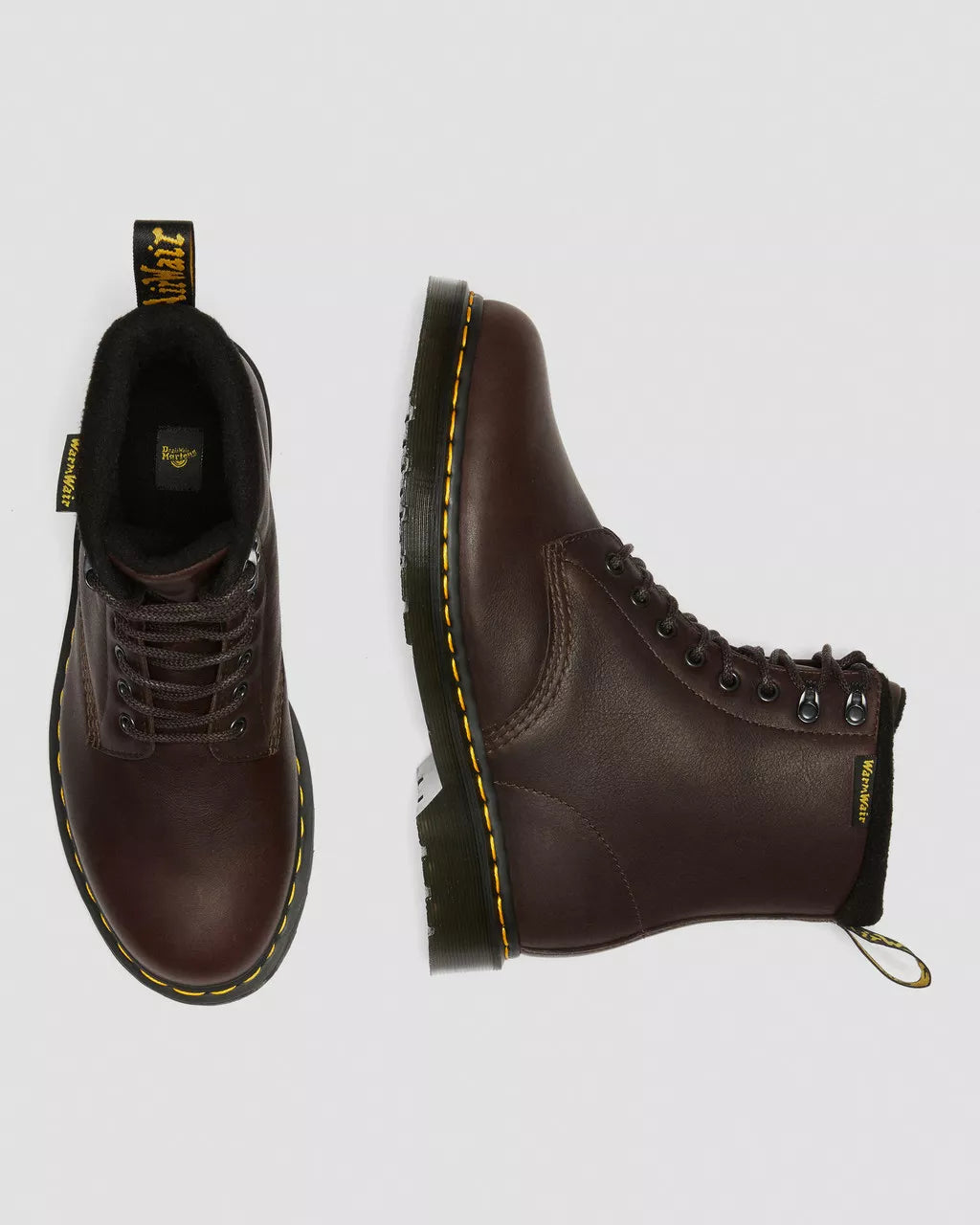 DR. MARTENS - Bottines PASCAL VALOR WP - Marron foncé