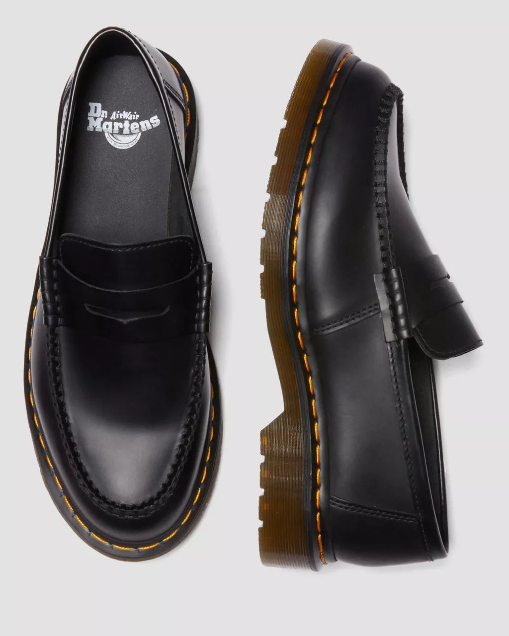 DR. MARTENS - Mocassins PENTON - Cuir smooth - Noir