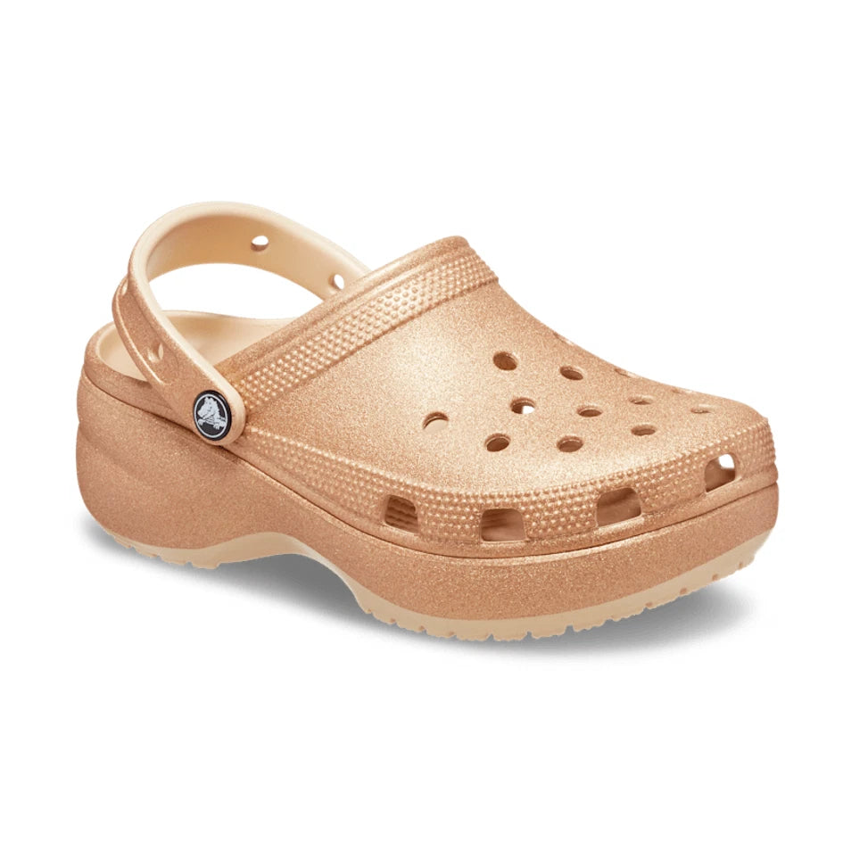 CROCS - Sabots PLATFORM CLOG - Glitter gold