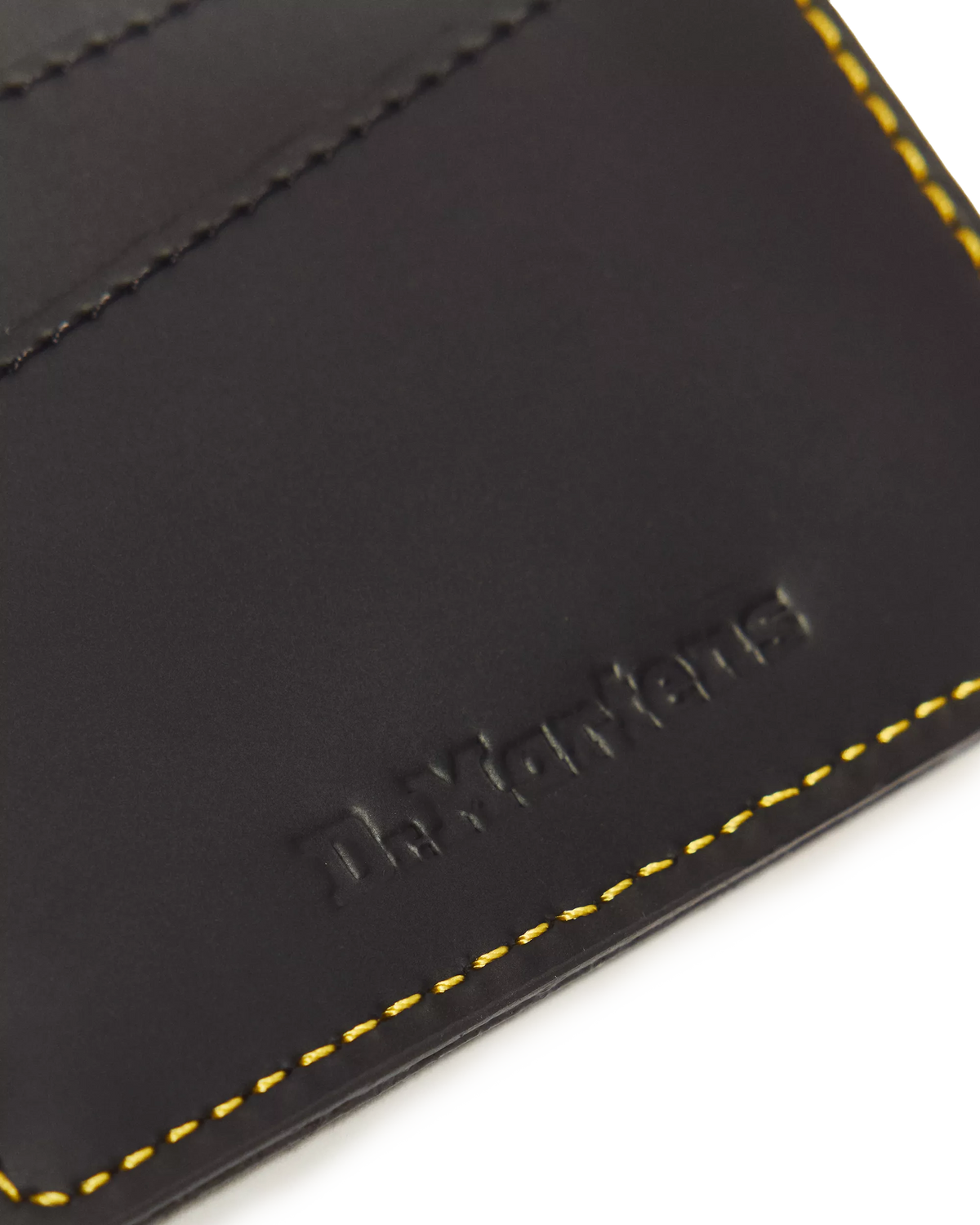 DR. MARTENS - Porte carte avec anneau - Cuir Kiev - Noir