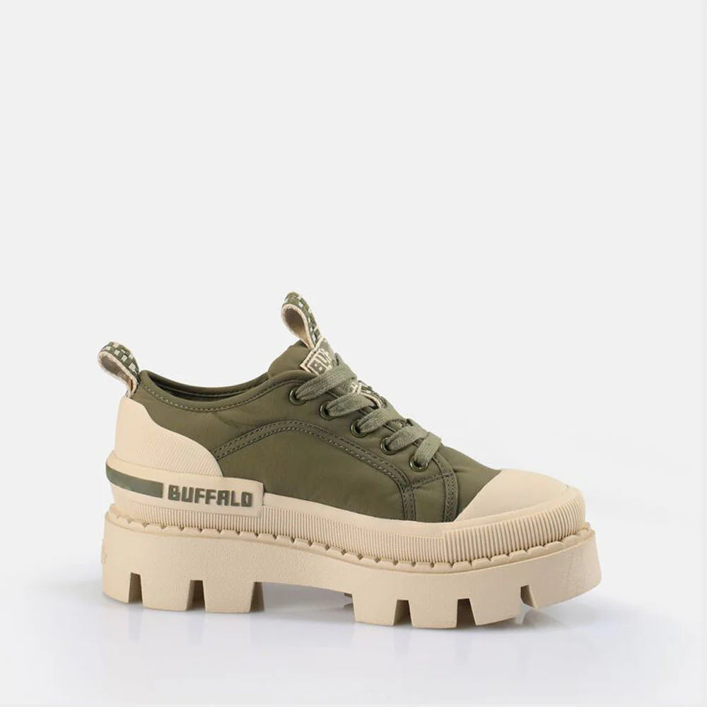 BUFFALO - Sneakers RAVEN LO - Nylon - Kaki