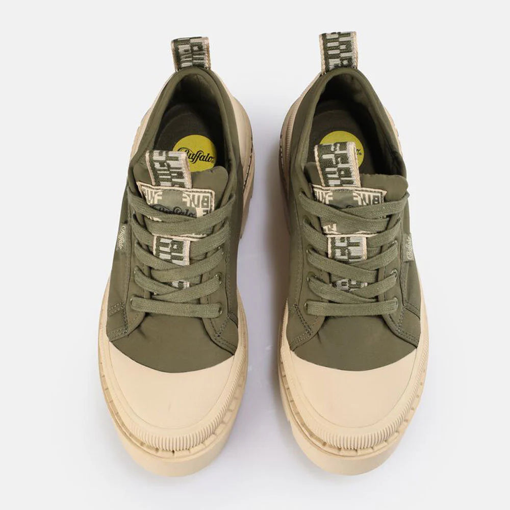 BUFFALO - Sneakers RAVEN LO - Nylon - Kaki