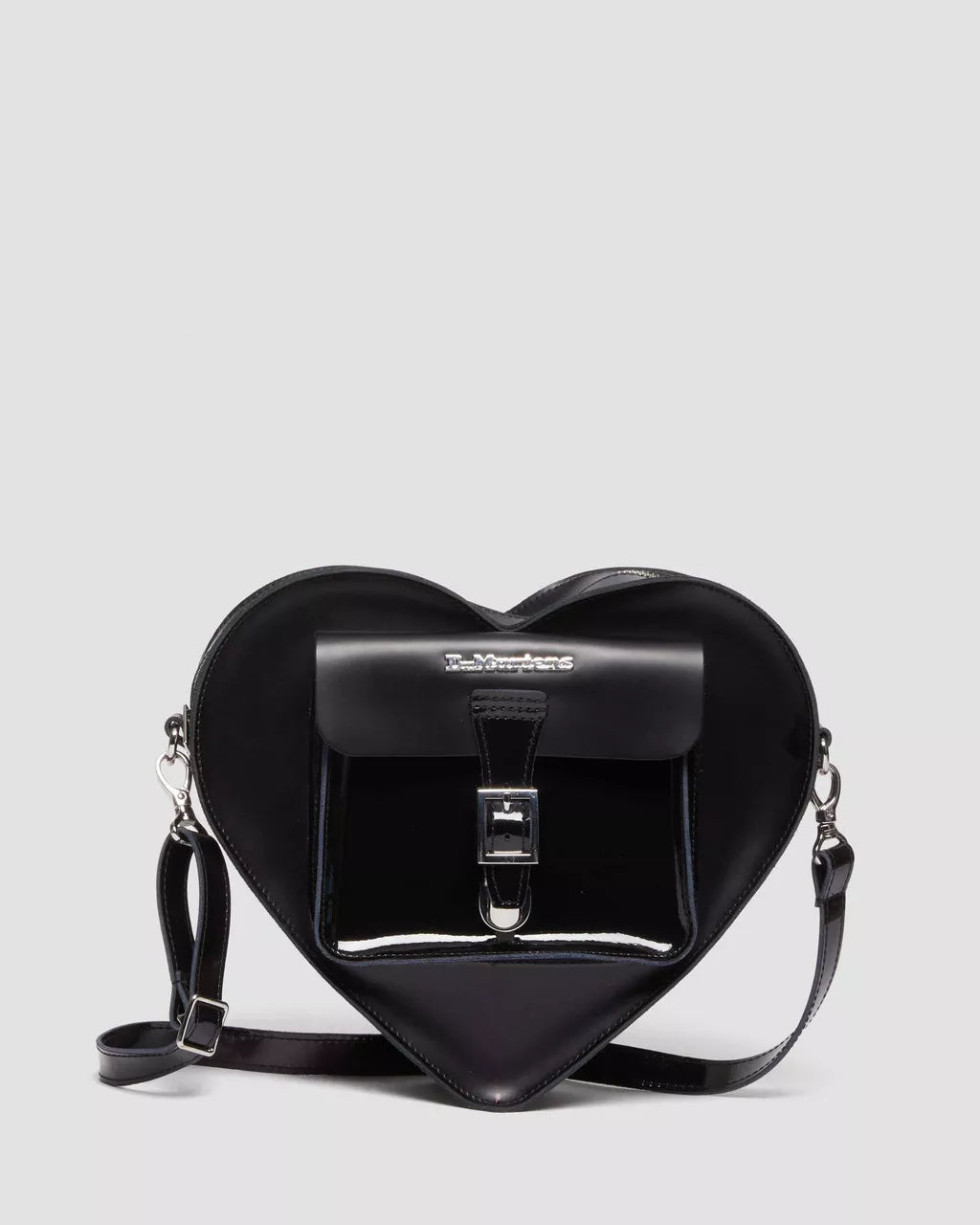 DR. MARTENS - Sac noir en forme de coeur - Cuir - Noir