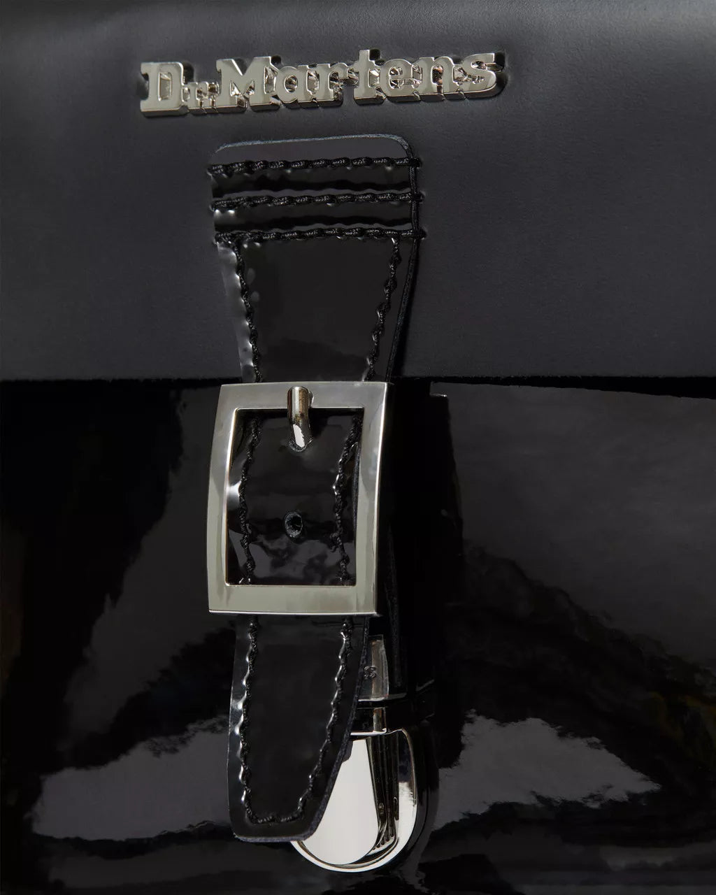 DR. MARTENS - Sac noir en forme de coeur - Cuir - Noir