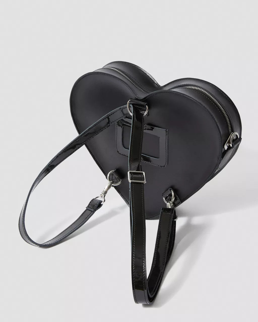 DR. MARTENS - Sac noir en forme de coeur - Cuir - Noir