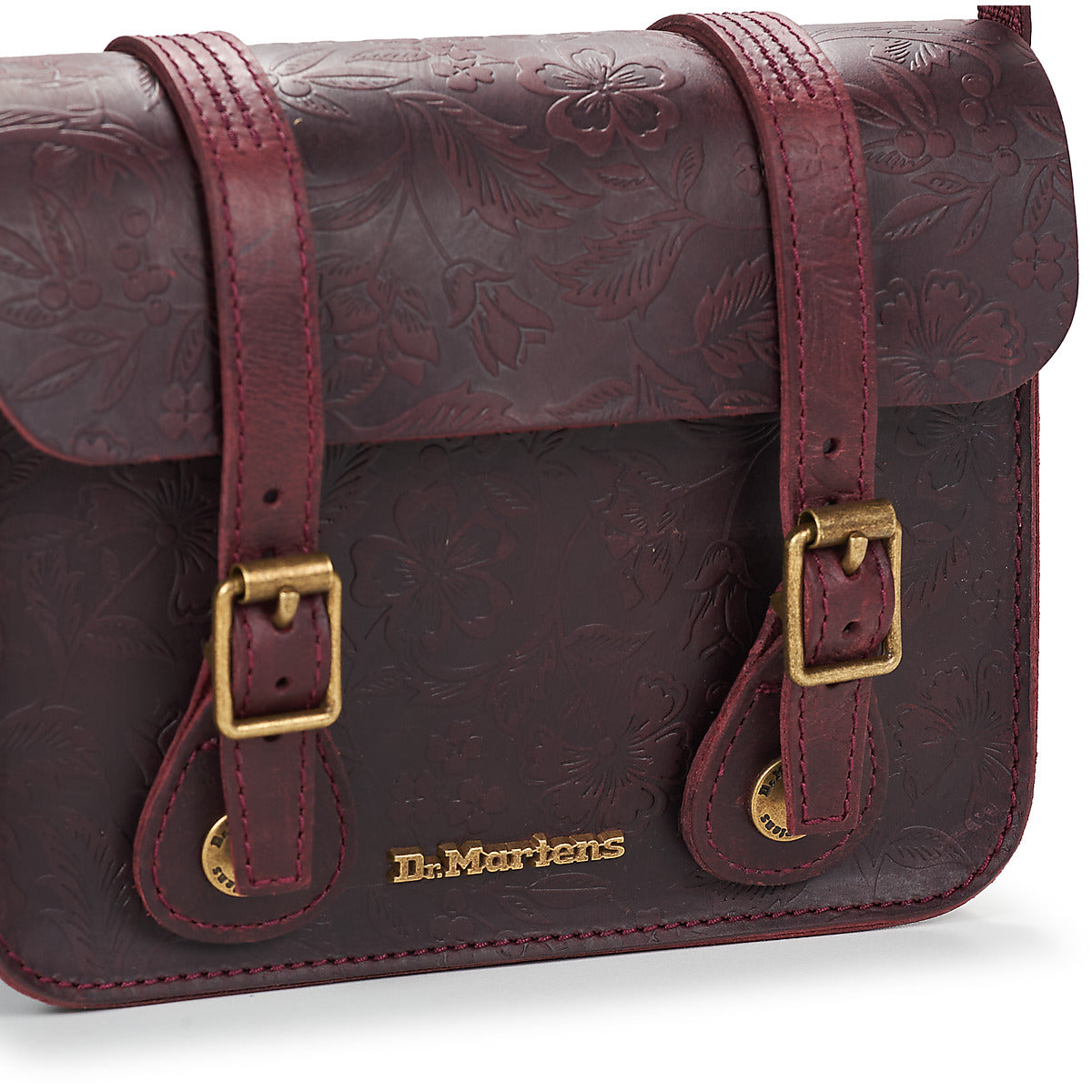 DR. MARTENS - Sac à bandouillère - Crazy Horse - Floral Cherry Red