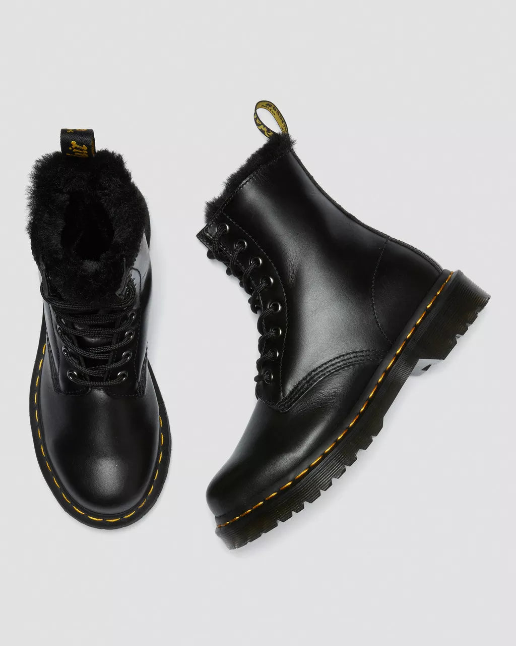 DR. MARTENS - Boots SERENA 14 - Gris foncé