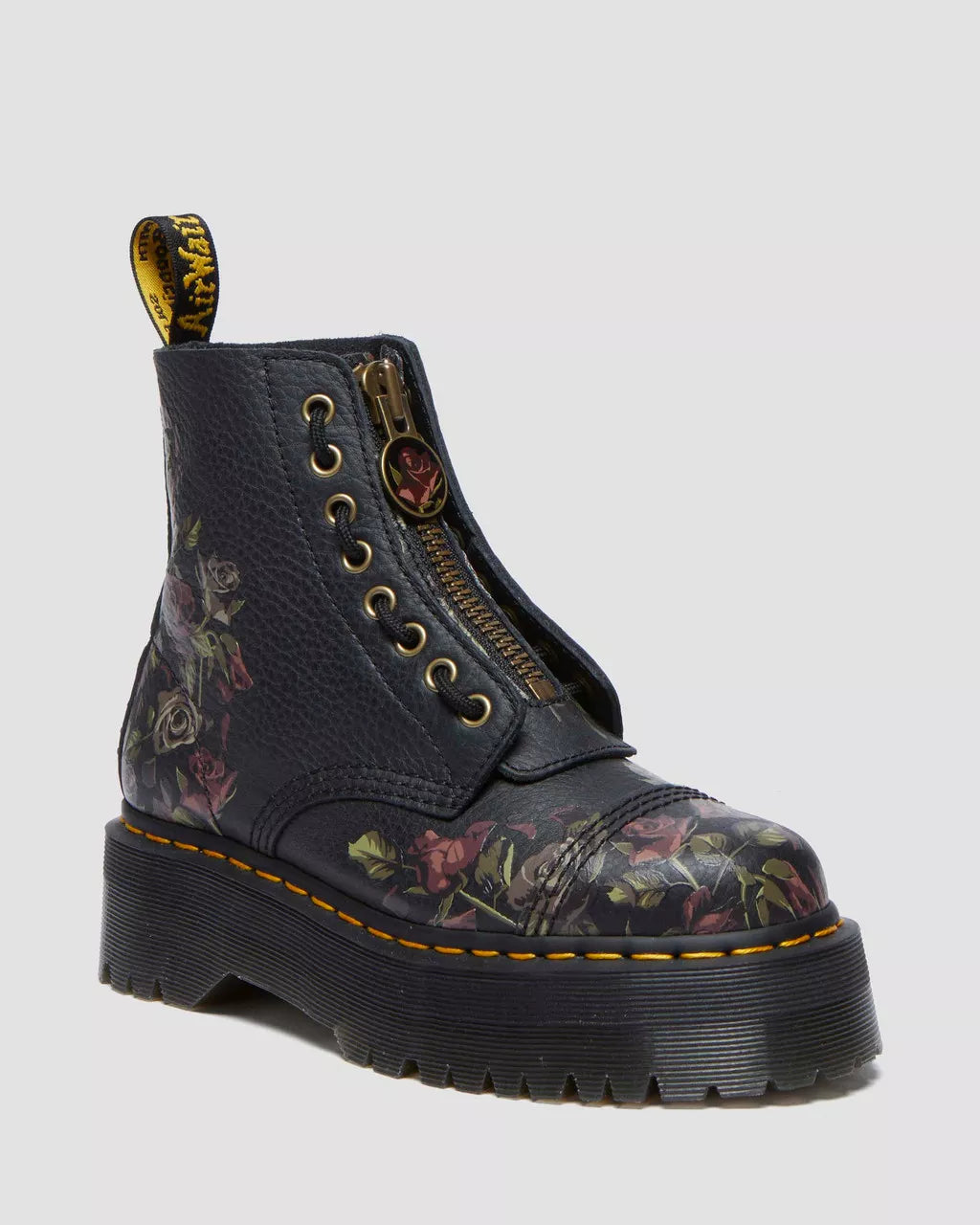 DR. MARTENS - Boots SINCLAIR DECAYED ROSES - Noir