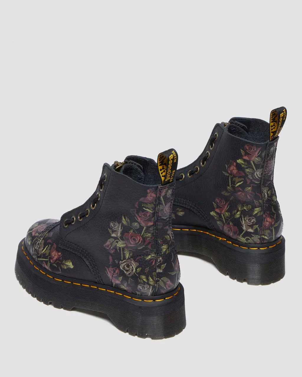 DR. MARTENS - Boots SINCLAIR DECAYED ROSES - Noir