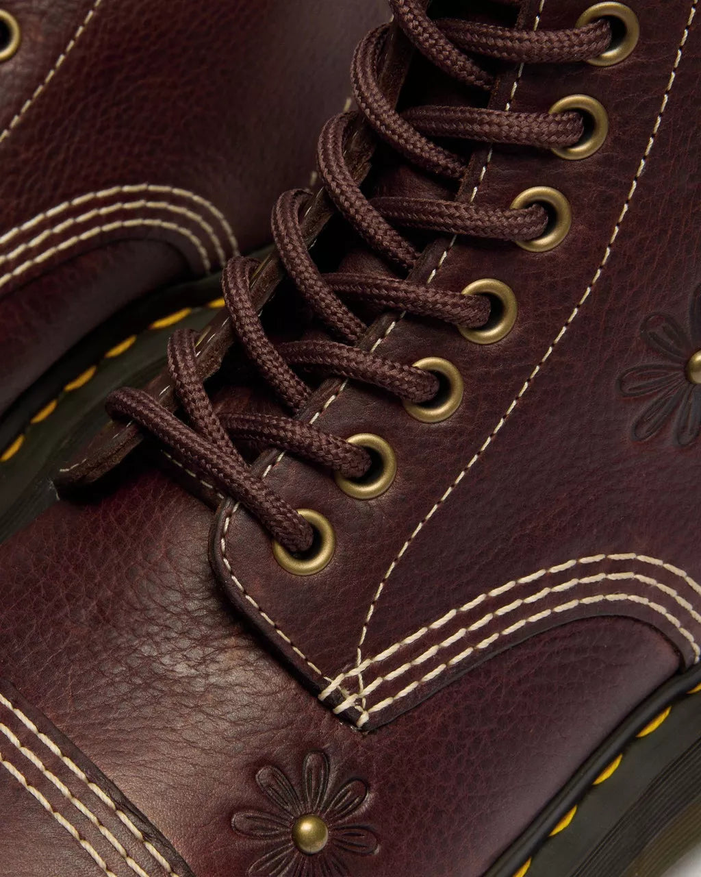 DR. MARTENS - Boots SINCLAIR GRIZZLY FLOWERS - Marron foncé