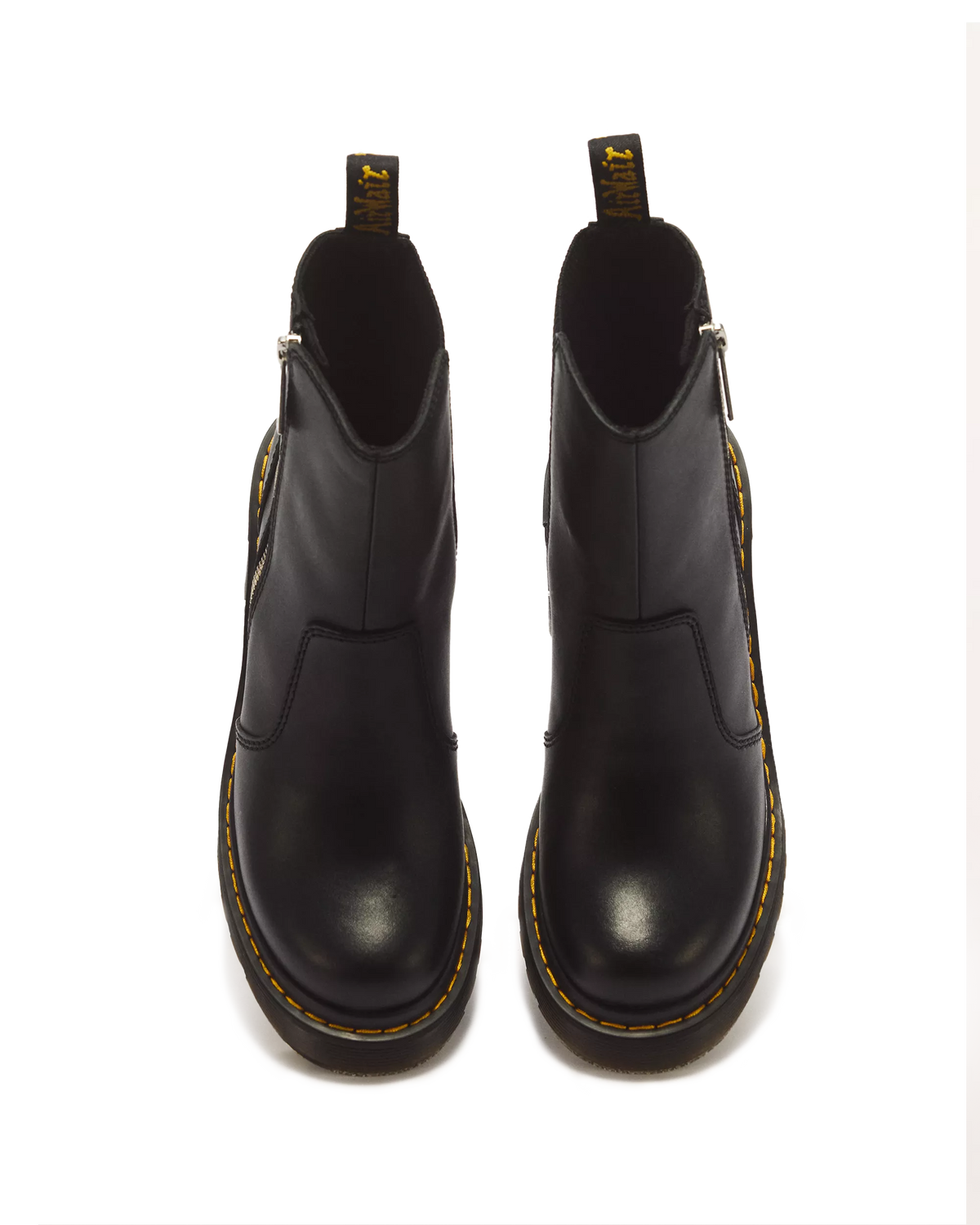 DR. MARTENS - Boots à Talon SPENCE  ZIP - Cuir Sendal - Noir