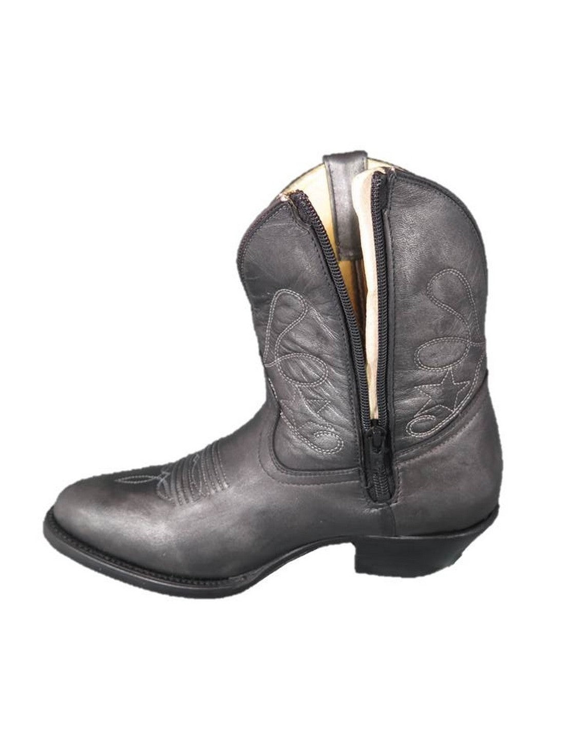 GO'WEST - Santiags STELLA - Noir/argent