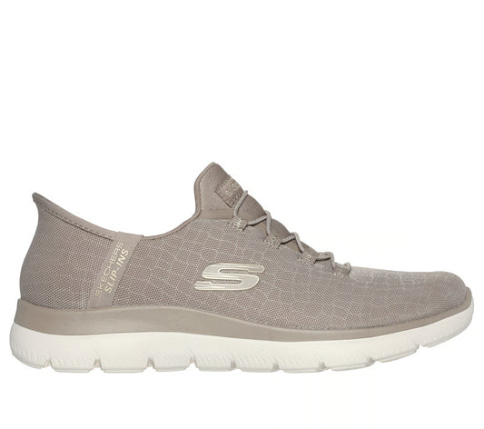 SKECHERS - Basket SUMMITS - Taupe/gold