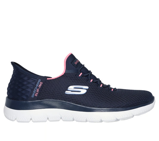 SKECHERS - Basket SUMMITS - Navy/pink