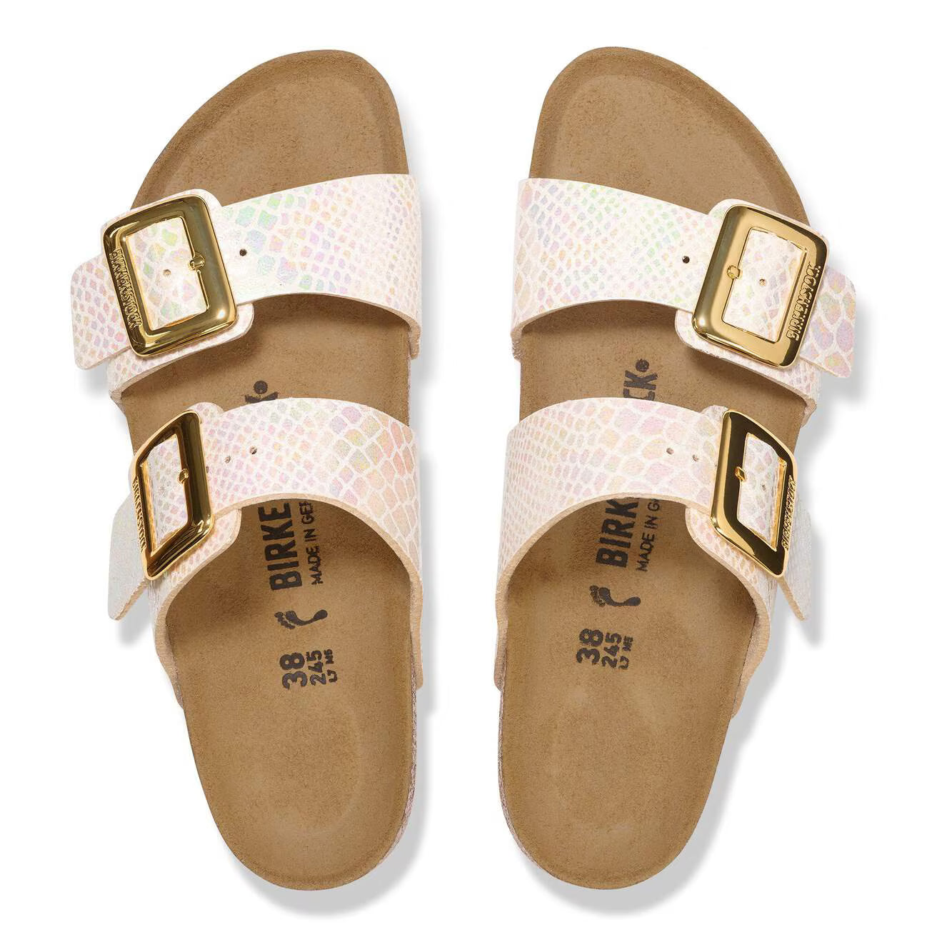 BIRKENSTOCK - Sandale SYDNEY - Grosse boucle - Synthétique - Shiny snake cream