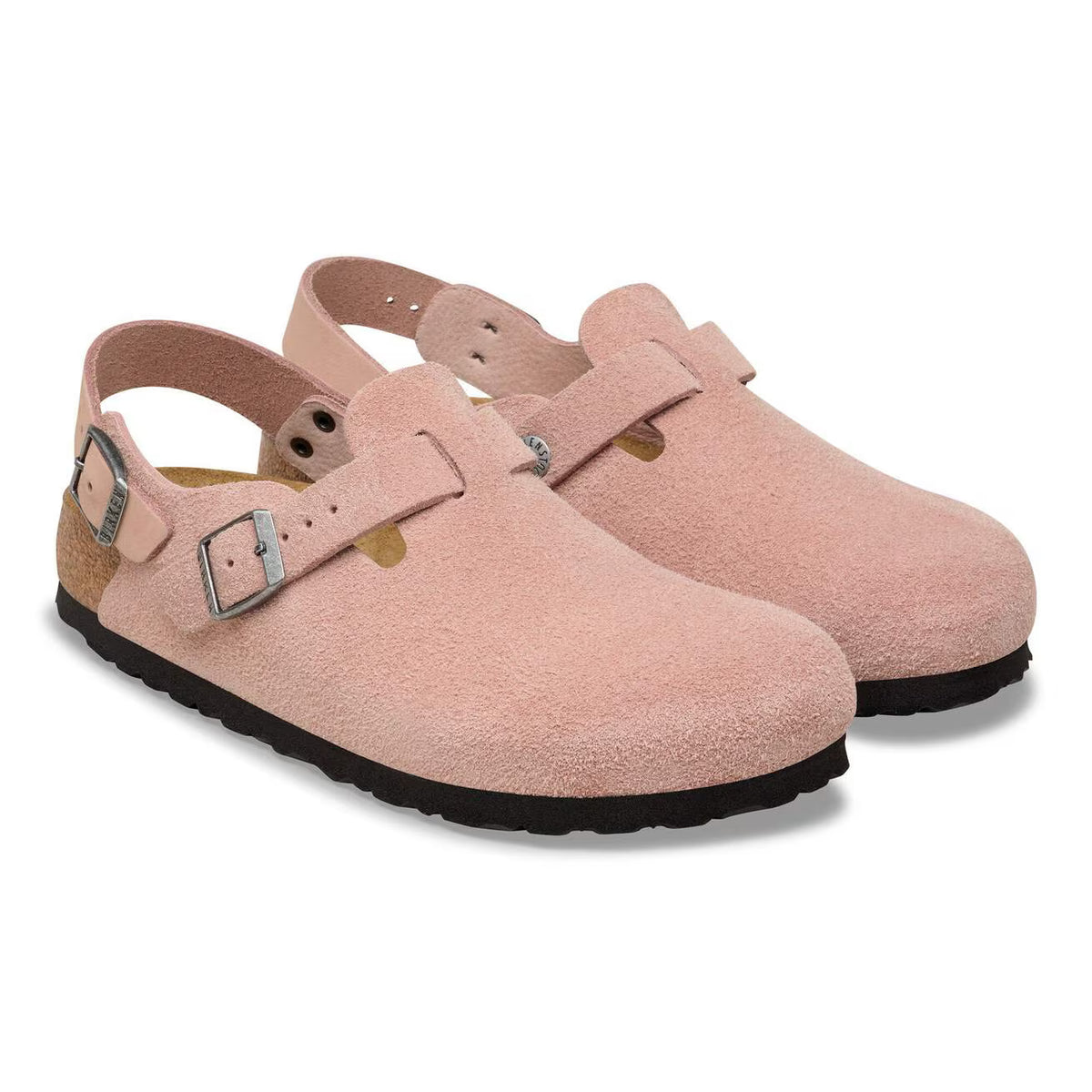BIRKENSTOCK - Sabots TOKIO - Suédé - Pink clay