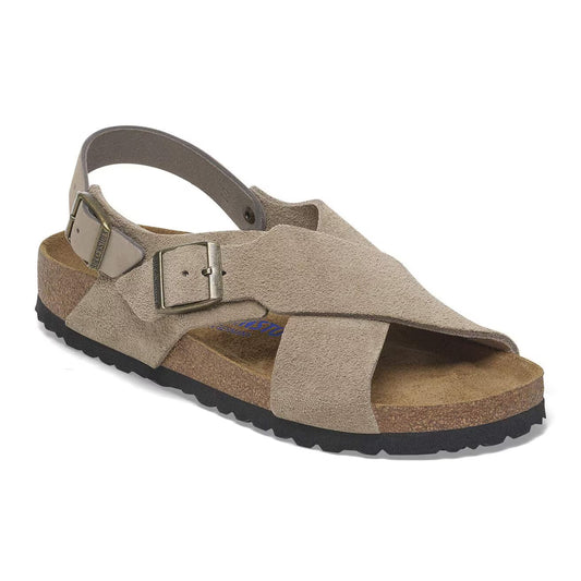 BIRKENSTOCK - Sandale TULUM - Lit de pied souple - Suède - Taupe