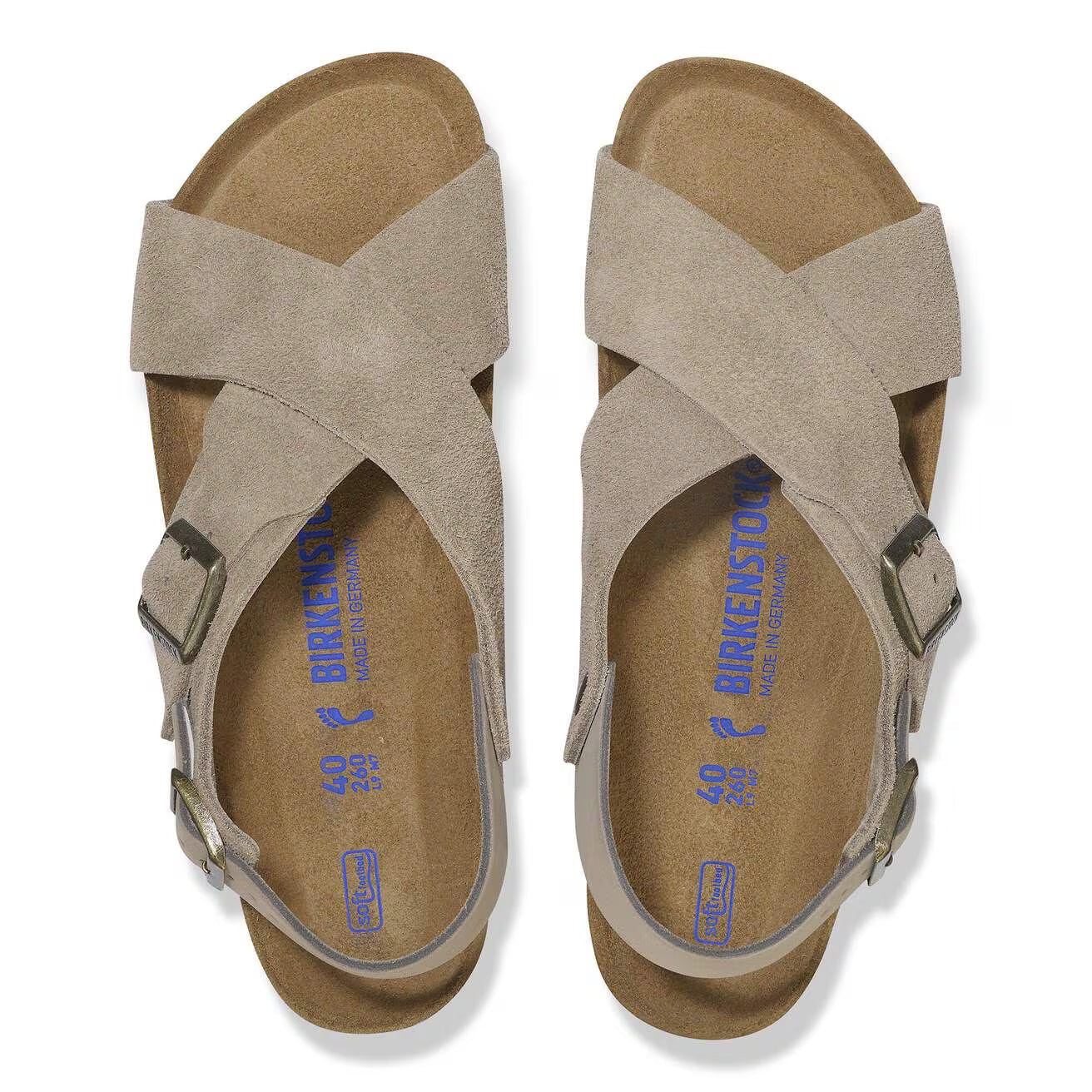 BIRKENSTOCK - Sandale TULUM - Lit de pied souple - Suède - Taupe