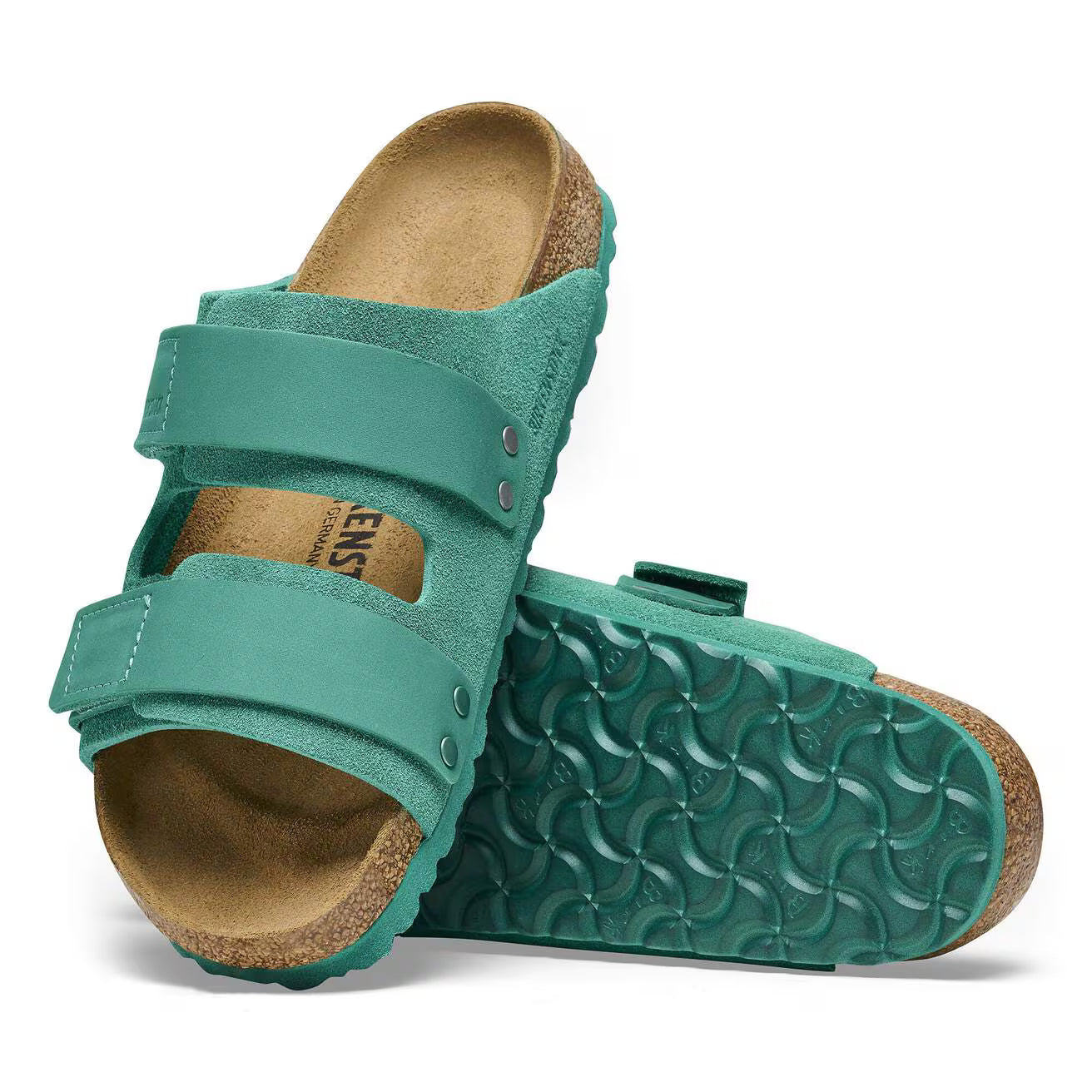BIRKENSTOCK - Sandale UJI - Suède - Digital green