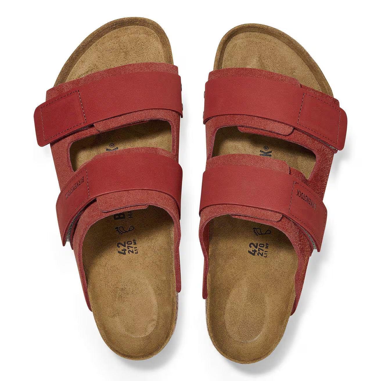 BIRKENSTOCK - Sandale UJI - Suède - Sienna red
