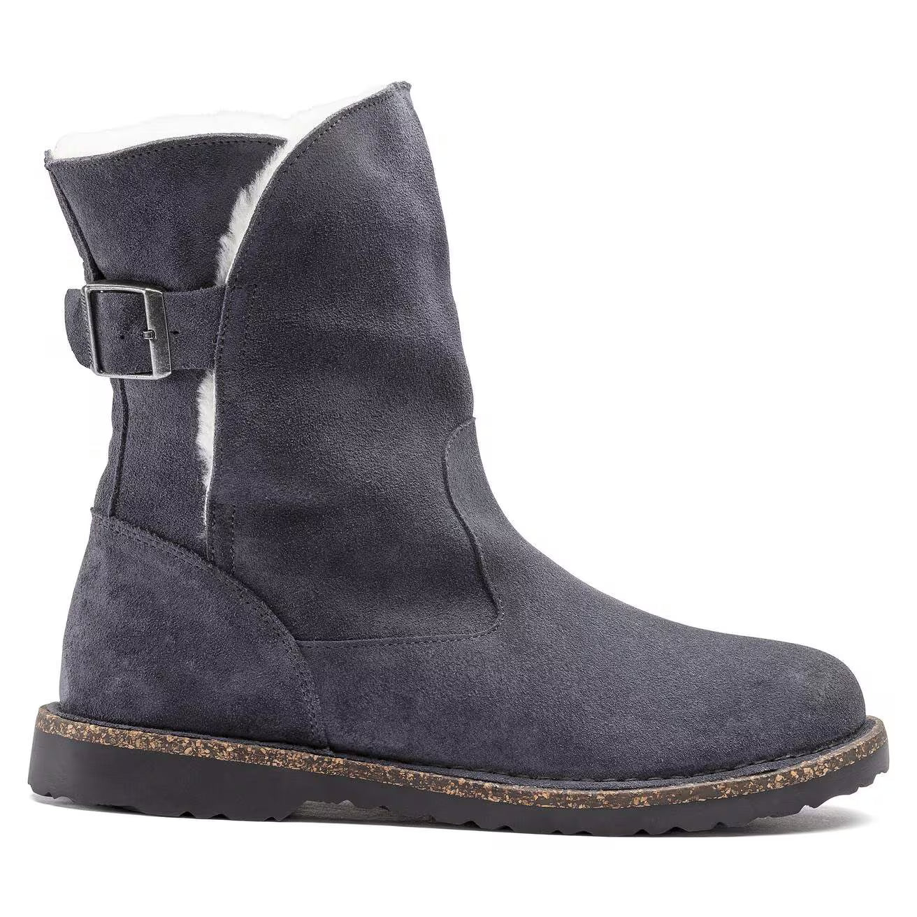 BIRKENSTOCK - Boots UPPSALA SHEARLING - Suède - Graphite