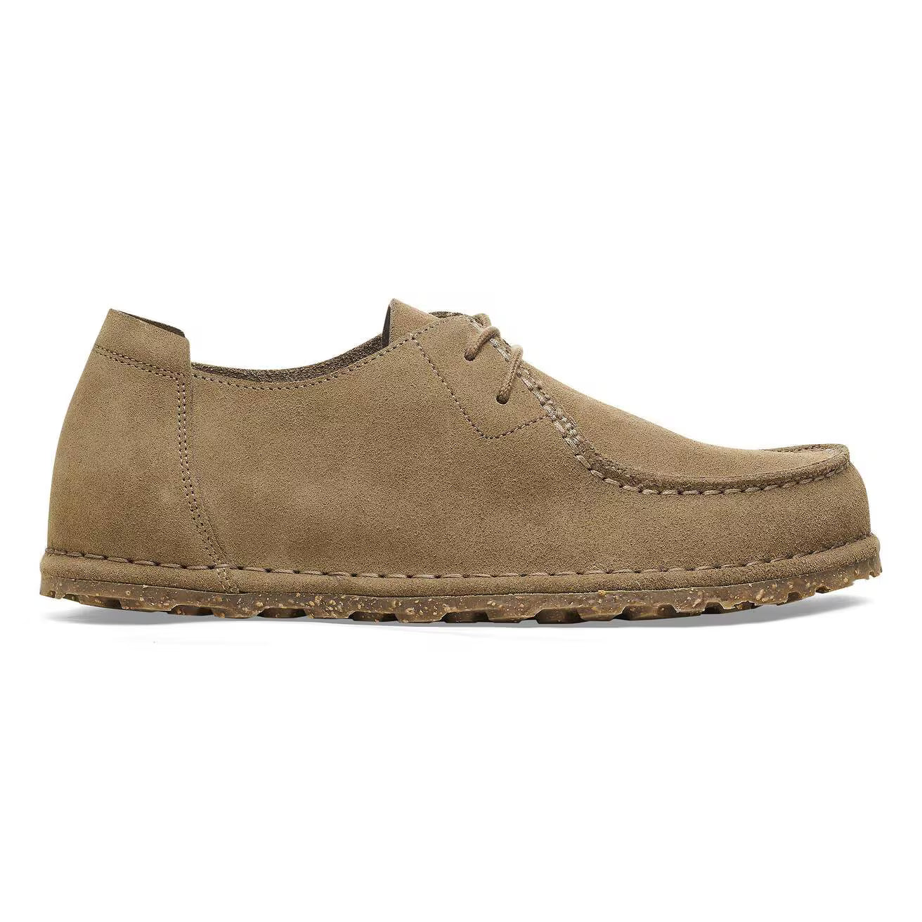 BIRKENSTOCK - Chaussure de ville UTTI LACE - Suède - Gray taupe