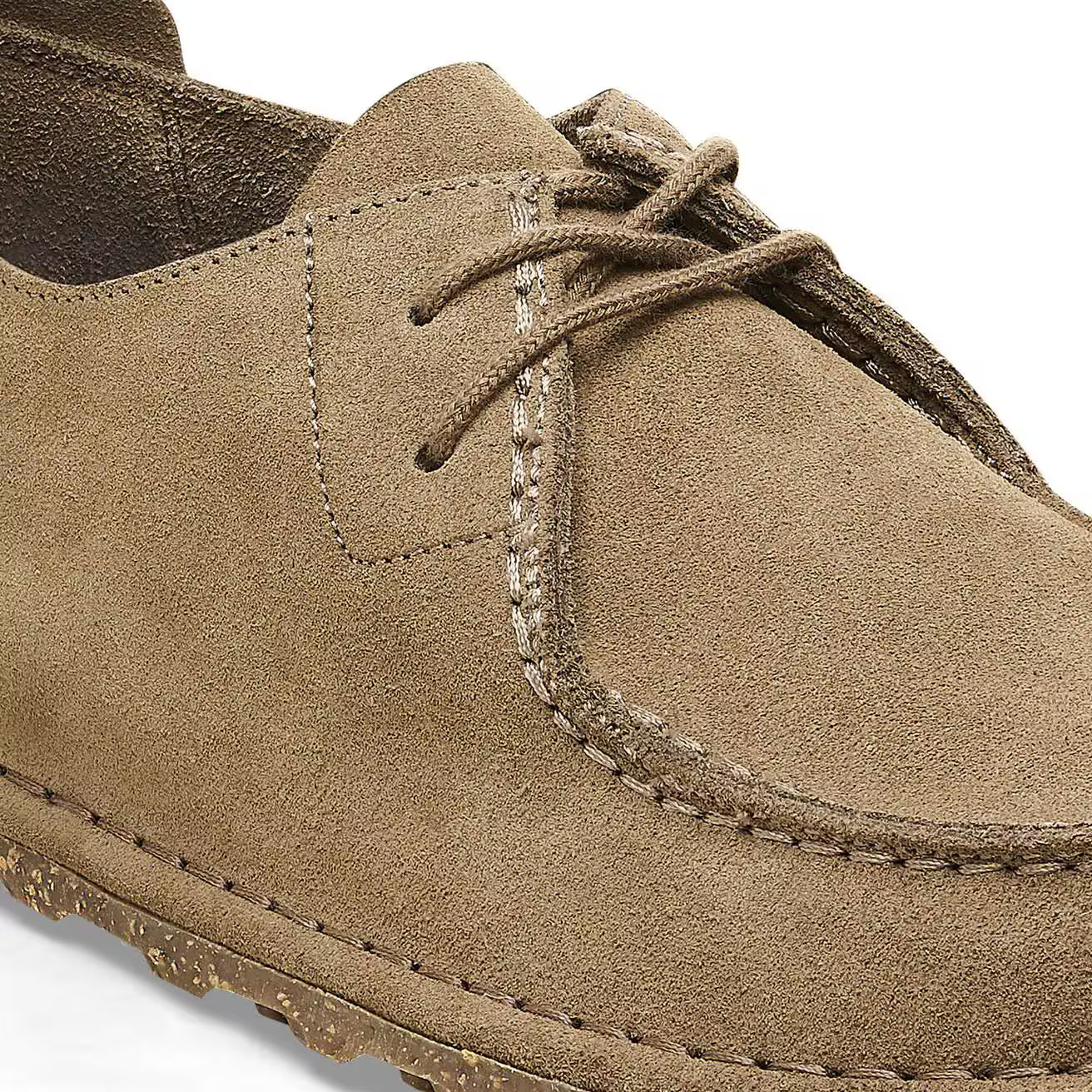 BIRKENSTOCK - Chaussure de ville UTTI LACE - Suède - Gray taupe
