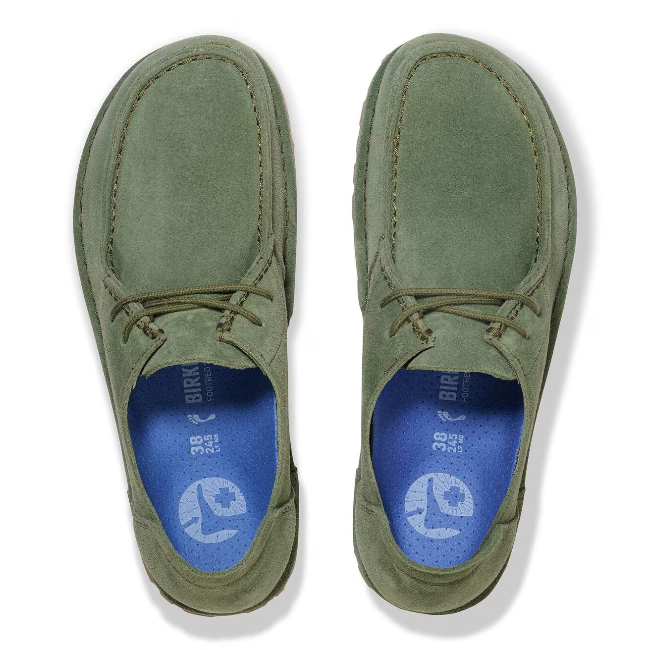 BIRKENSTOCK - Chaussure de ville UTTI LACE - Suède - Thyme