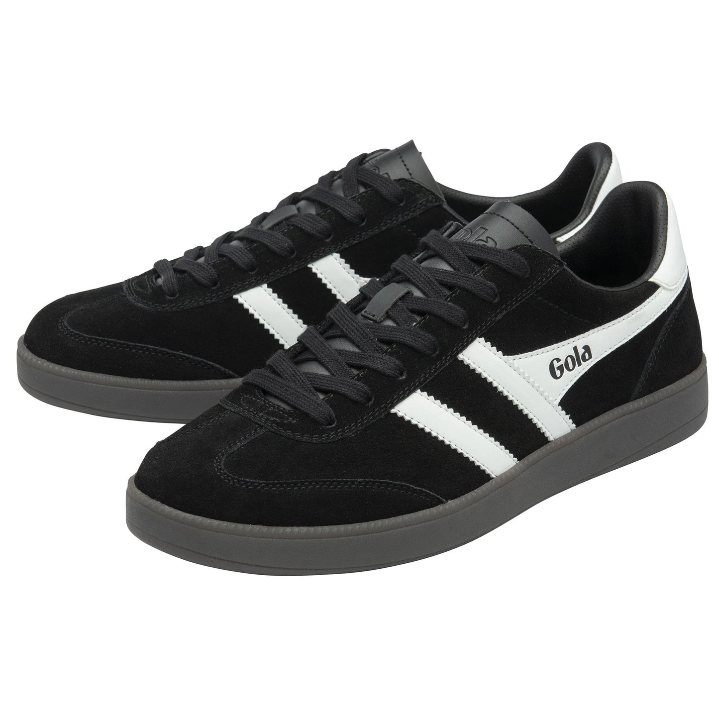 GOLA - Basket VIPER - Daim - Black/white/darkgum