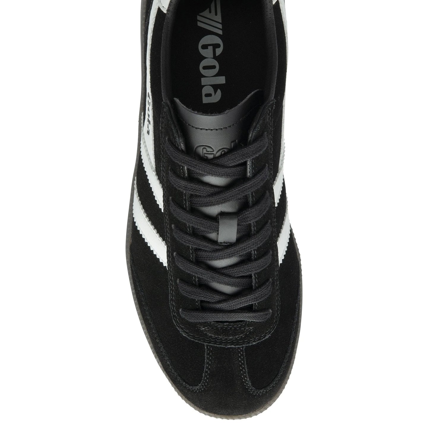 GOLA - Basket VIPER - Daim - Black/white/darkgum