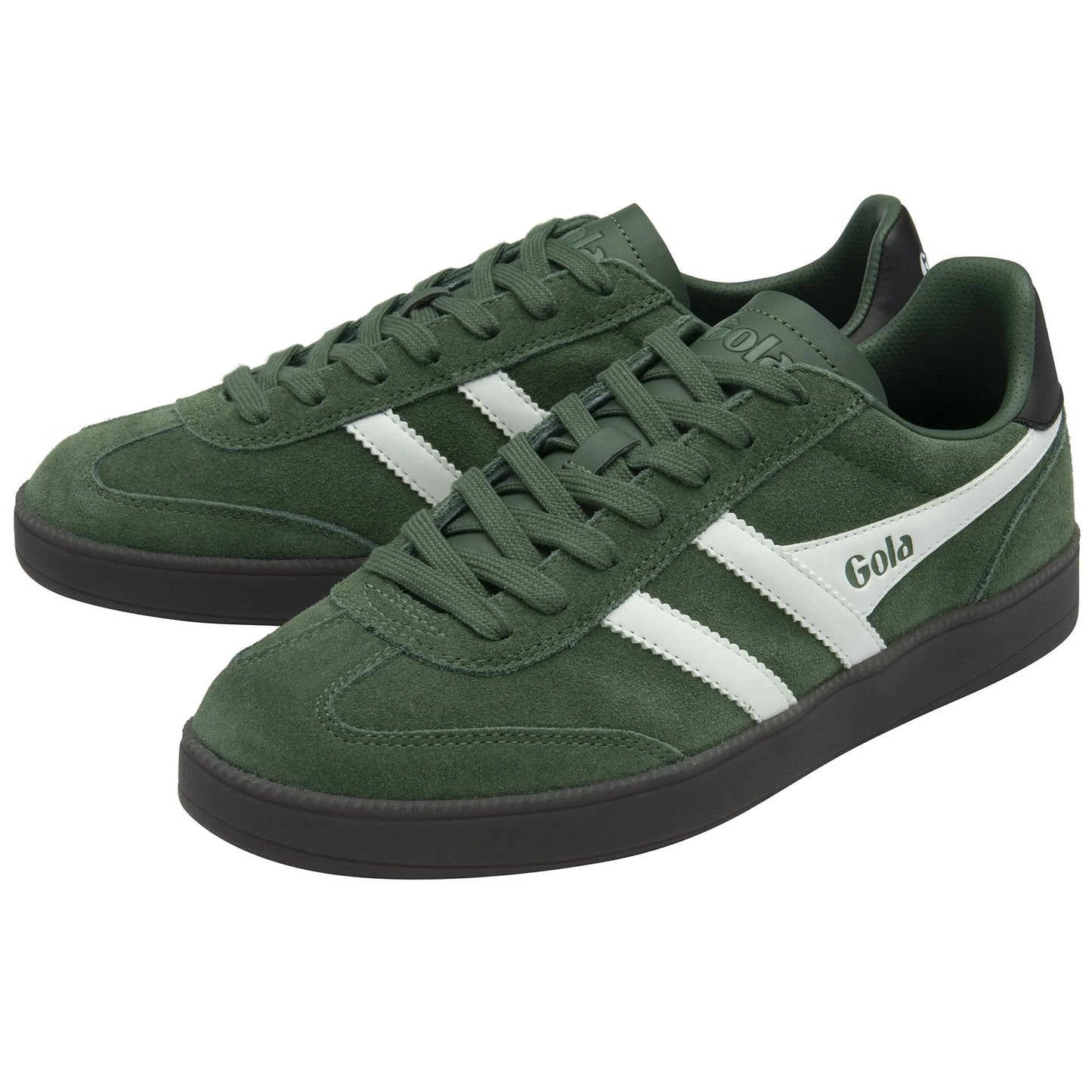GOLA - Basket VIPER - Daim - Evergreen/white/black