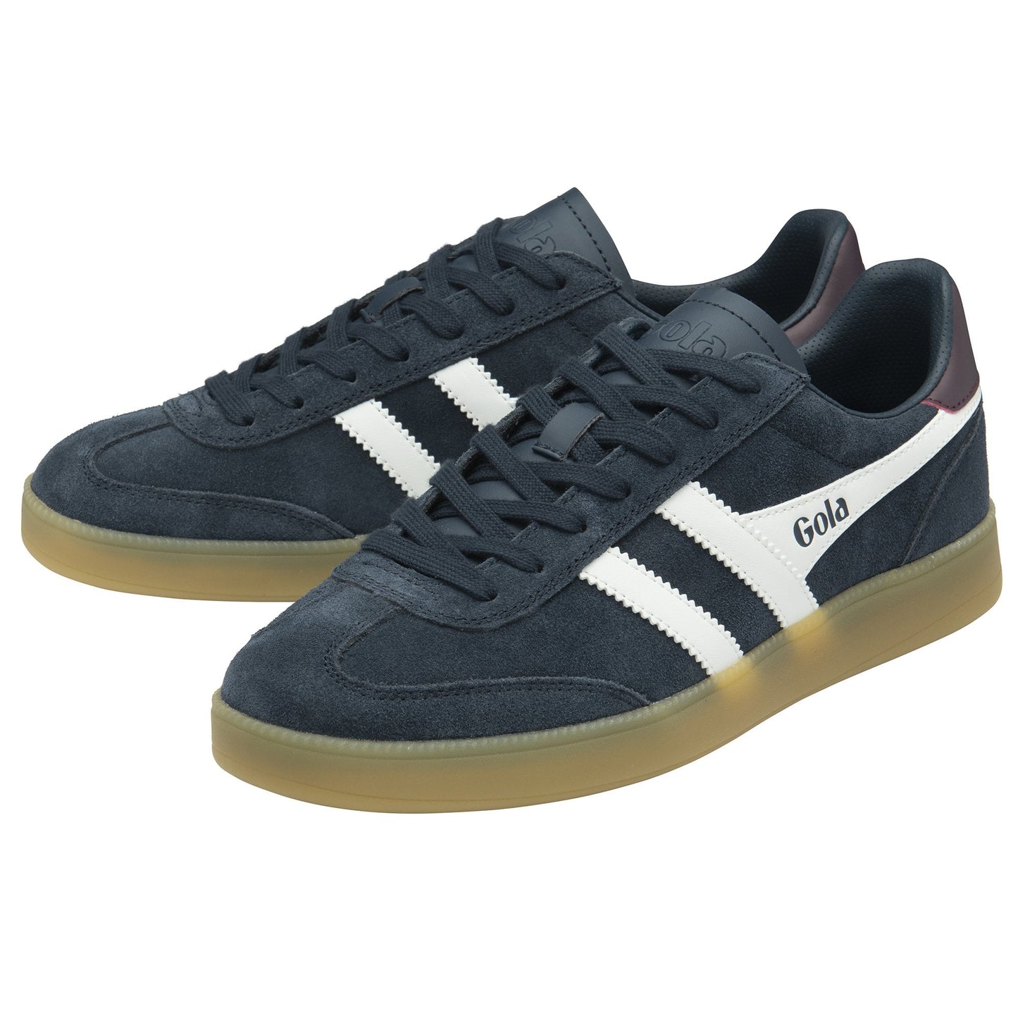 GOLA - Basket VIPER - Daim - Navy/white/burgundy