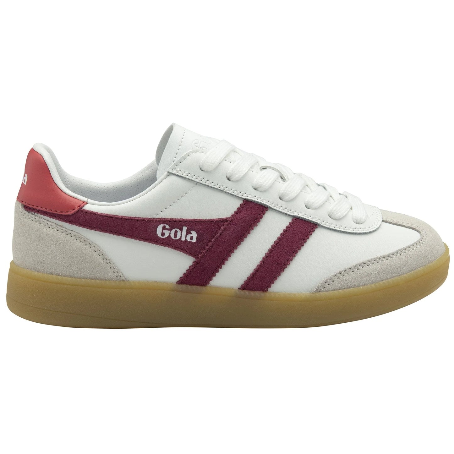 GOLA - Basket VIPER - Cuir - White/cerise/coral