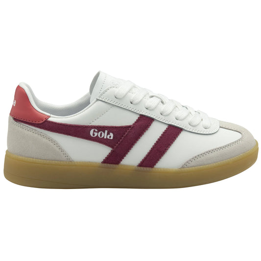 GOLA - Basket VIPER - Cuir - White/cerise/coral
