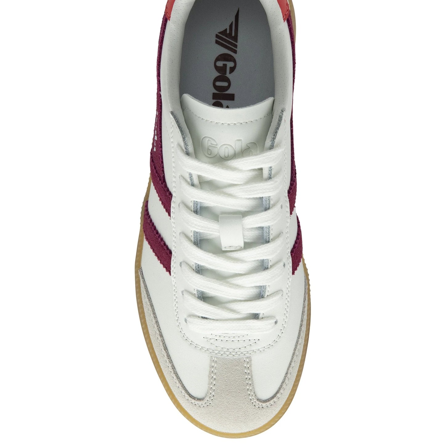 GOLA - Basket VIPER - Cuir - White/cerise/coral