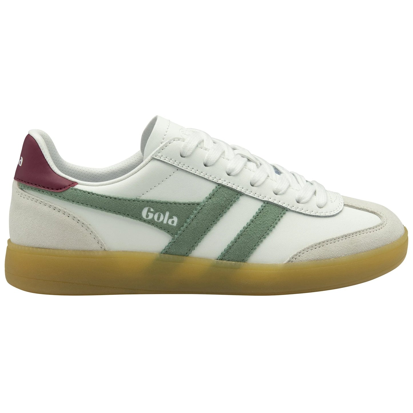 GOLA - Basket VIPER - Cuir - White/green/cerise