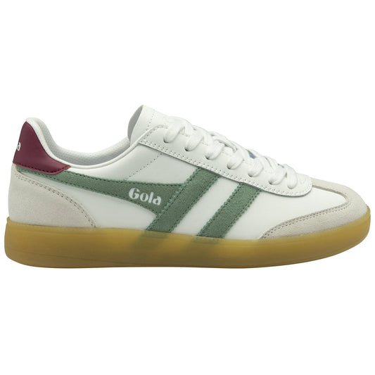 GOLA - Basket VIPER - Cuir - White/green/cerise