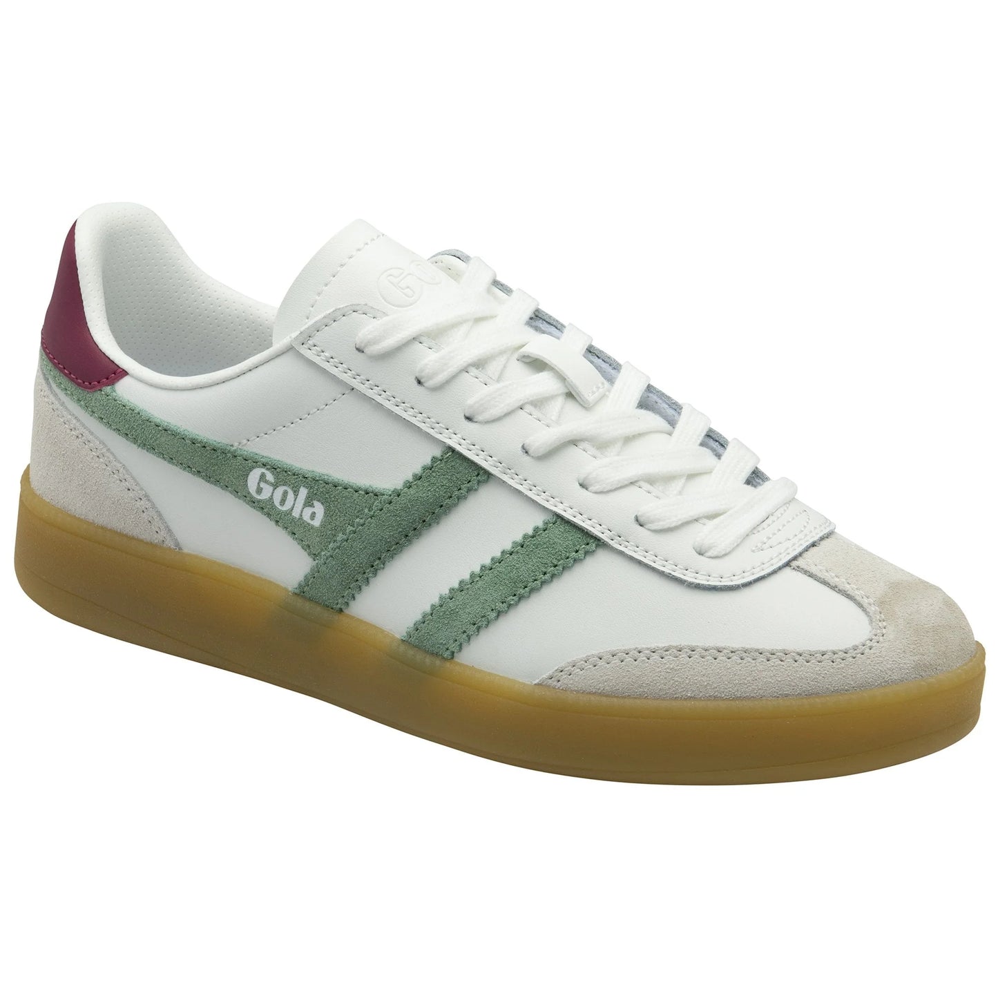 GOLA - Basket VIPER - Cuir - White/green/cerise