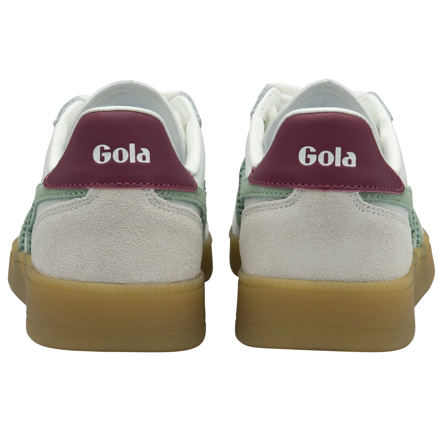 GOLA - Basket VIPER - Cuir - White/green/cerise