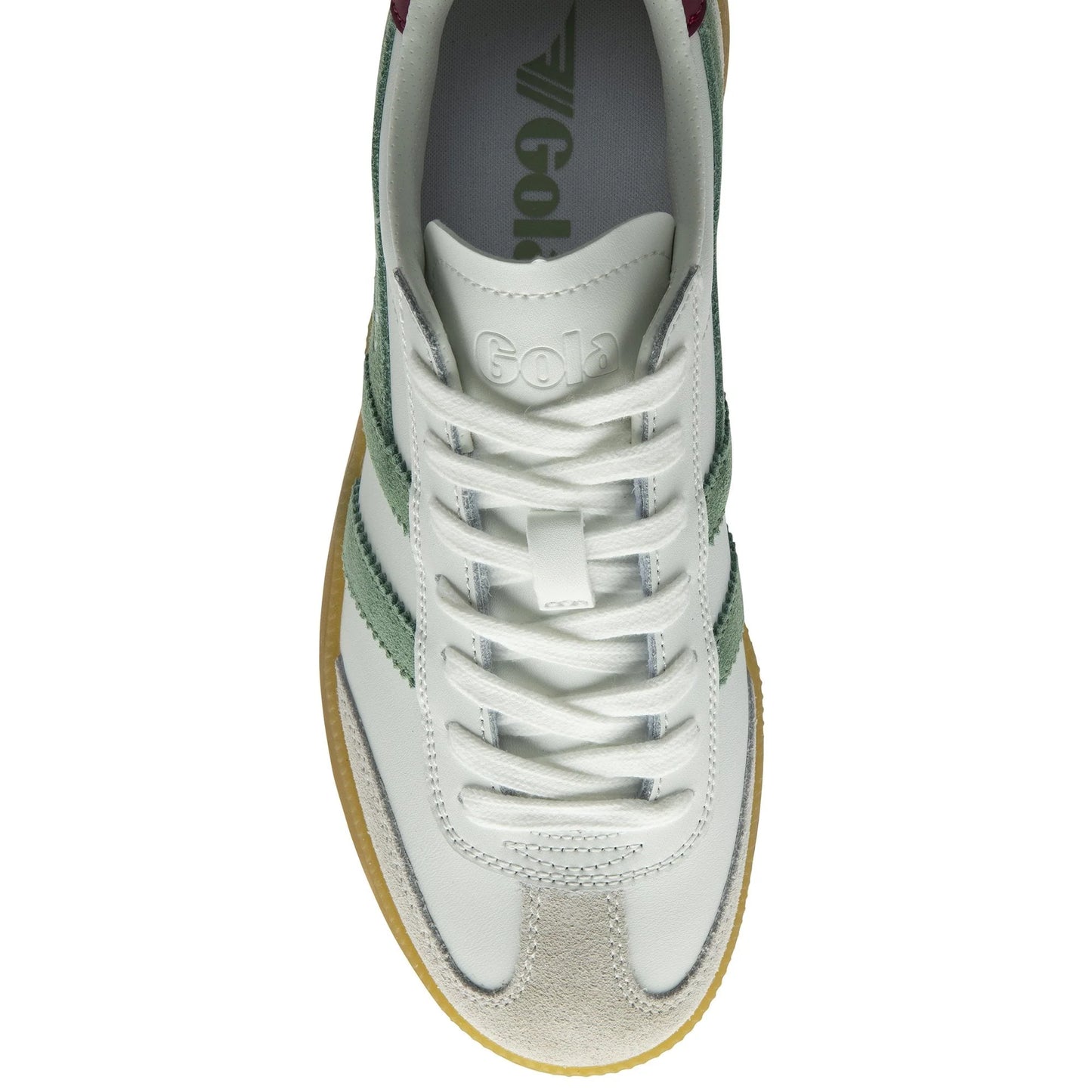 GOLA - Basket VIPER - Cuir - White/green/cerise