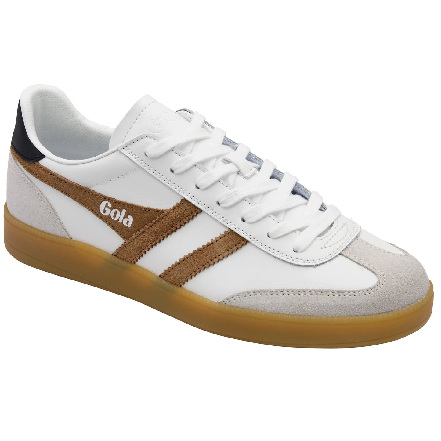 GOLA - Basket VIPER - Cuir - White/tobacco/black