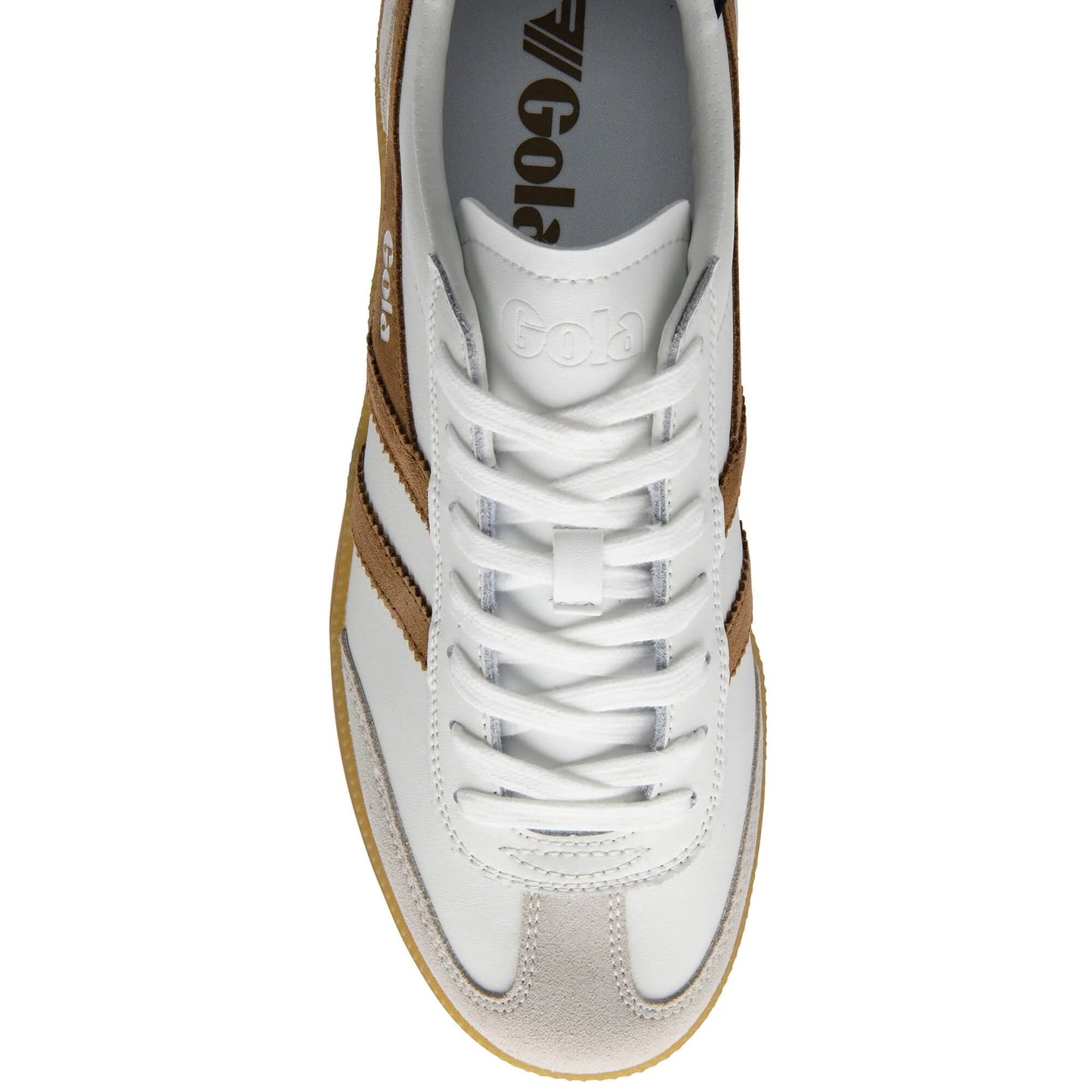 GOLA - Basket VIPER - Cuir - White/tobacco/black