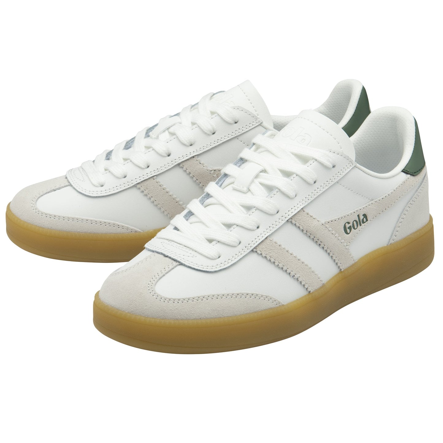 GOLA - Basket VIPER - Cuir - White/white/evergreen