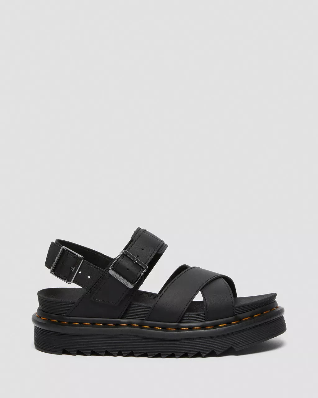 DR. MARTENS - Sandales VOSS II - Cuir - Noir