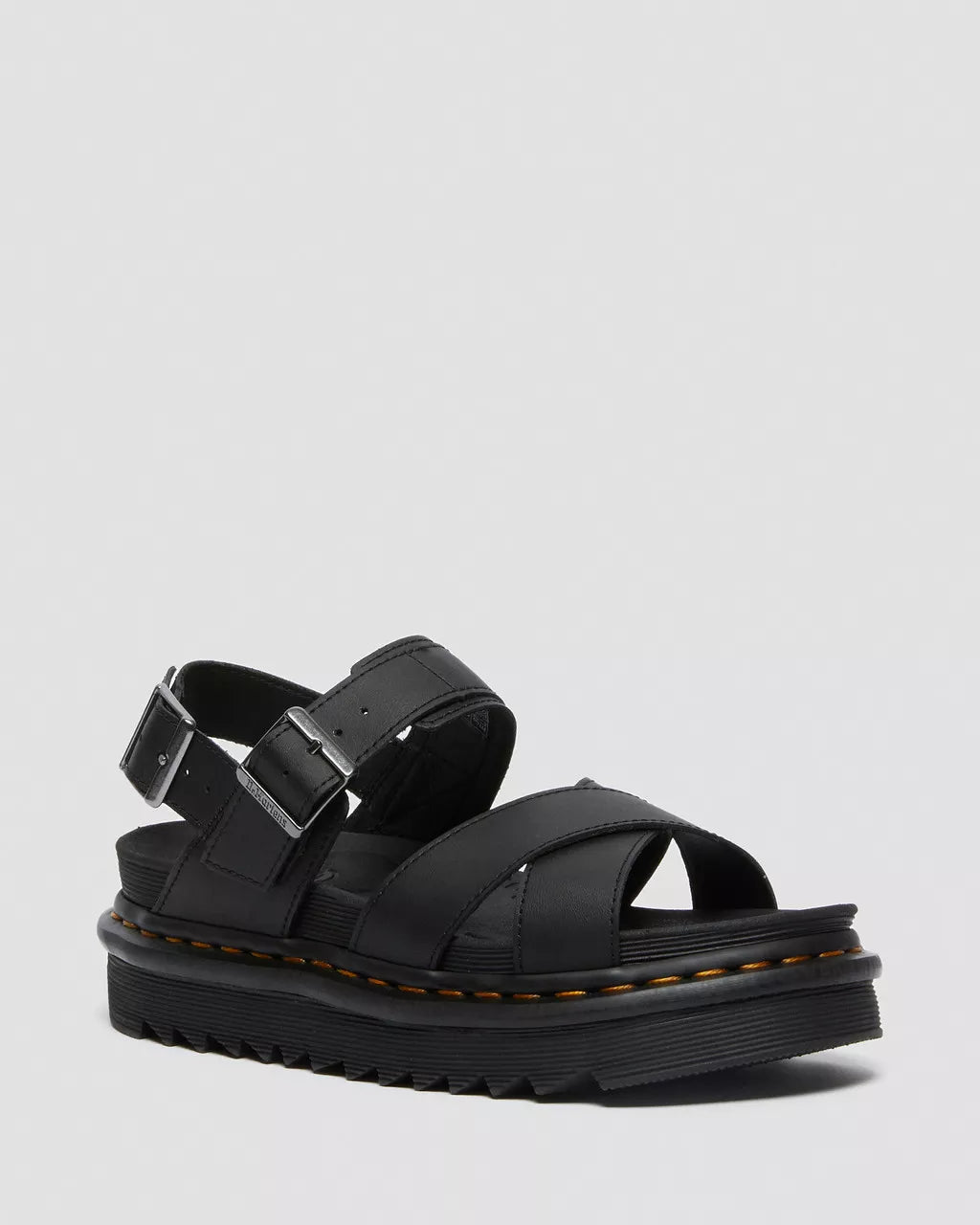 DR. MARTENS - Sandales VOSS II - Cuir - Noir