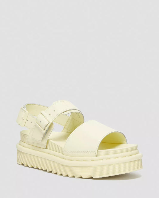 DR. MARTENS - Sandales VOSS - Cuir - Crème mono