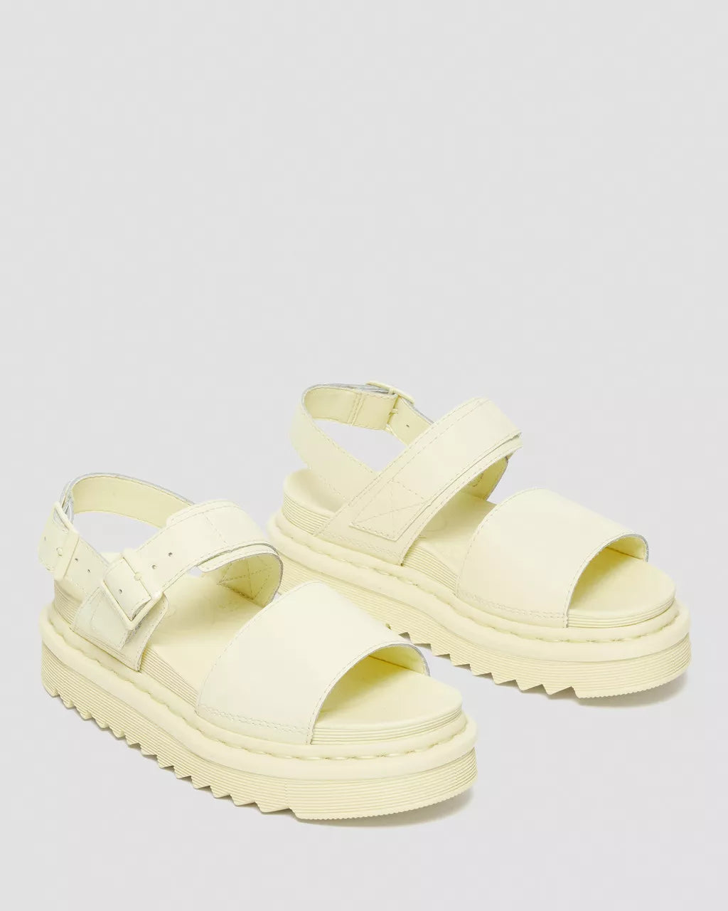DR. MARTENS - Sandales VOSS - Cuir - Crème mono