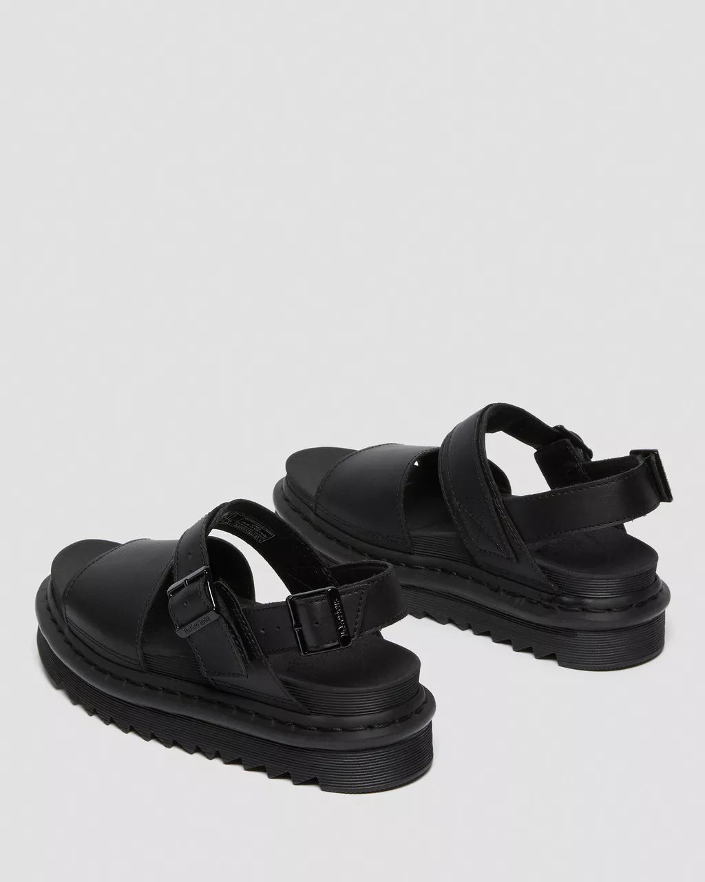 DR. MARTENS - Sandales VOSS - Cuir - Noir mono