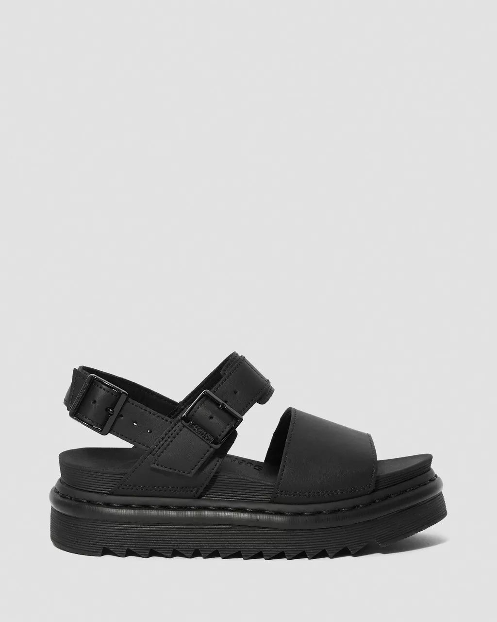 DR. MARTENS - Sandales VOSS - Cuir - Noir mono